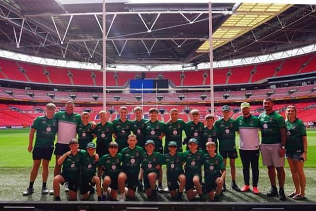 The Year 7 Rugby team at Wembley