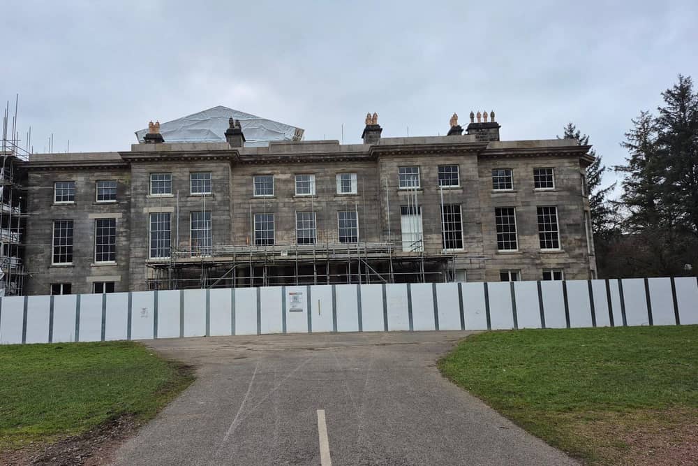 Finally we can again see the great Haigh Hall as the scaffolding is removed,