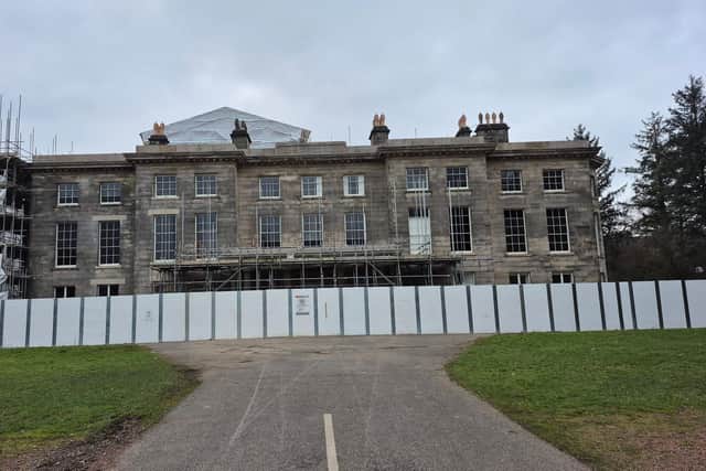 Finally we can again see the great Haigh Hall as the scaffolding is removed,