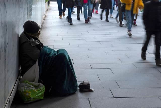 There has been a dramatic upsurge in demand for homelessness services recently (file picture)