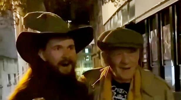 Ben Coyles with Sir Ian McKellen. A Lord of The Rings super fan bumped into actor Sir Ian while dressed as his famous character Gandalf. The hilarious encounter took place in Bristol city centre on just before midnight on April 13. A group of friends were on a Lord of The Rings pub crawl around the city when they turned onto Corn Street and saw the man himself. In disbelief Ben - while dressed as McKellen's character Gandalf - managed to get a picture with his hero while celebrating his 22nd birthday.