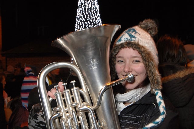 Golborne Christmas lights switch-on:  Emma Taylor, 17, of  Golborne Brass Band