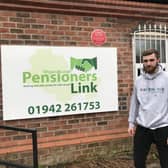 Healthwatch Wigan and Leigh engagement officer George Sharp on a visit to Pensioners Link