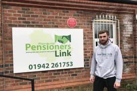 Healthwatch Wigan and Leigh engagement officer George Sharp on a visit to Pensioners Link