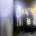 A man was arrested on suspicion of handling stolen goods