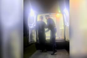 A man was arrested on suspicion of handling stolen goods