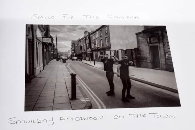 Photographs taken on King Street have been annotated and put on display