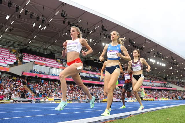 Keely Hodgkinson will compete in the 800m final on Saturday (Photo by Michael Steele/Getty Images)