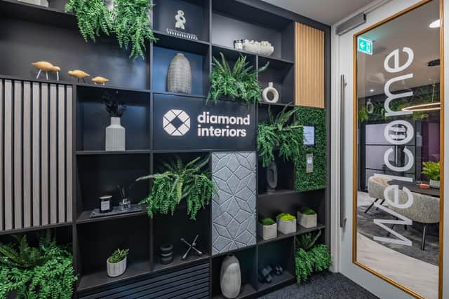 Plants are among the new features at Diamond Interiors' office