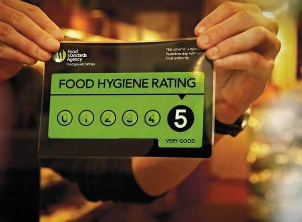 Food Standards Agency, Food Hygiene Rating sticker. 