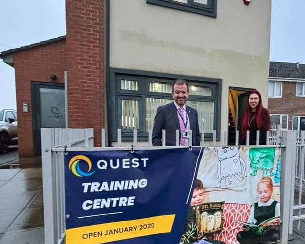 Marc Doyle, CEO and Nicola Richards, DCEO, launch the new Quest Training Centre.