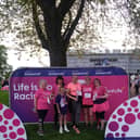 Members of Catherine's Slimming World group participating in Race For Life