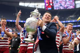 Matt Peet lifted the Challenge Cup in his first season in charge of Wigan Warriors