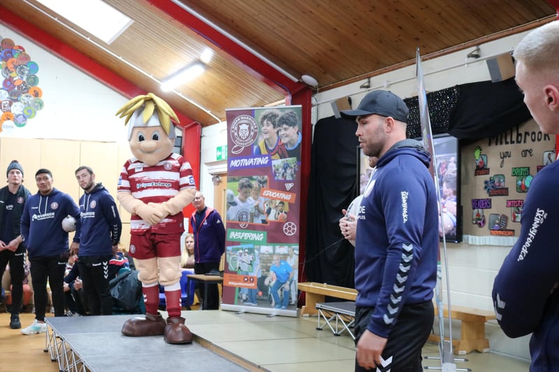 First team players have also visited a number of local primary schools.