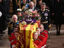 David Sanderson, front right, was one of the pallbearers. Picture by Ian Vogler (Getty Images).