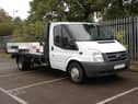 A Ford Transit Tipper lorry similar to that driven by Firicel Buruiana