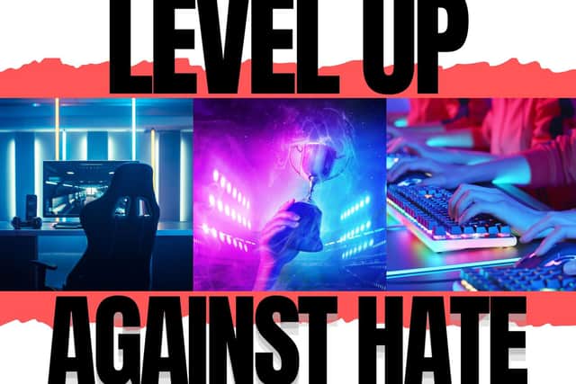 Level Up Against Hate Event Poster