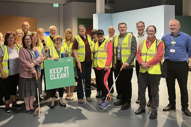 Litter pickers launch the councils new Keep It Clean campaign