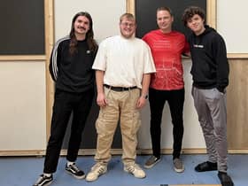 Left to right: Ryan Durrans, Alex Moore, Peter Gregory and Scott Concepcion