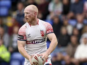 Liam Farrell in action for England