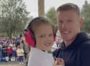 James McClean with daughter Willow-Ivy during the 'Party in the Park' last May