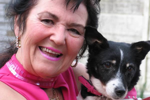 Pam Shaw was a life-long animal lover. Here she is with pet Poppy whom she rescued from being put to sleep
