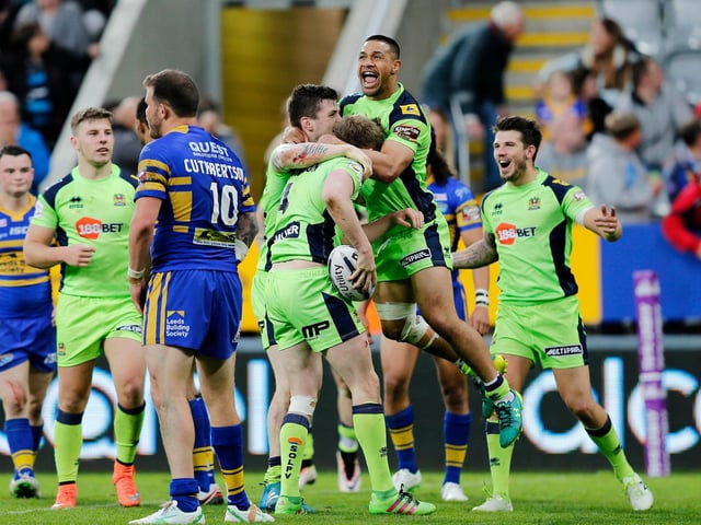 Wigan produced a huge win against Leeds Rhinos at St James' Park in 2016.
Willie Isa went over for a brace, while George Williams, Dom Manfredi, Ben Flower, Oliver Gildart and Dan Sarginson were also on the scoresheet.