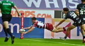 Jacob Douglas enjoyed his first senior try on his home debut