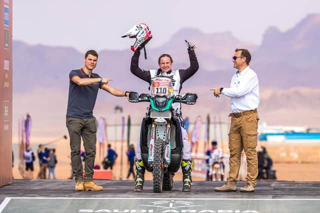 Wigan's Jane Daniels was the top-placed Brit - and the only female finisher - at this year's Dakar Rally