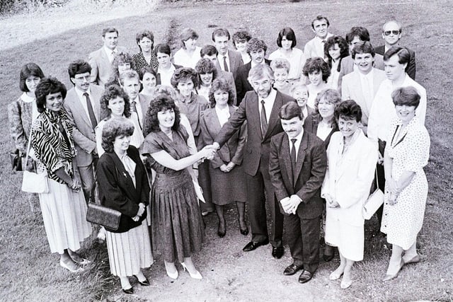 Retro 1987 - Pictured at Ashfield House in Standish students of Wigan college at the presentation evening