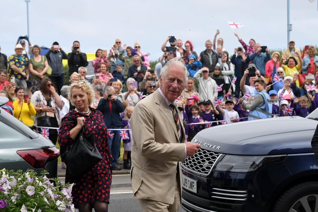 Photo Neil Cross;  Prince of Wales visit to Morecambe Winter Gardens