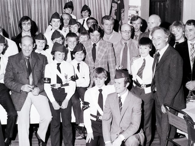 Members of Wigan Boys Brigade pictured at a meeting