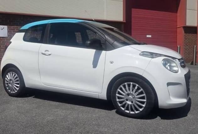 A Citroen C1 similar to the one Lewis Roberts dangerously