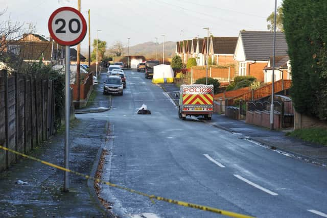 Kilburn Drive in Shevington has been cordoned by police since a body was found