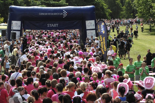 Action from  Race for Life  2009 at Haigh Hall, Wigan.