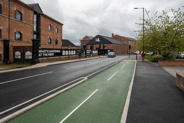The roadworks at Wigan Pier have now been completed