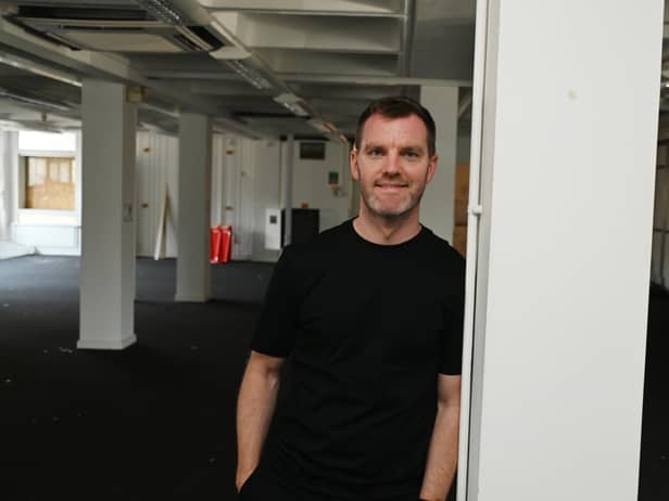 Tim Heatley, founder of Capital&Centric inside Wigan Civic Centre.