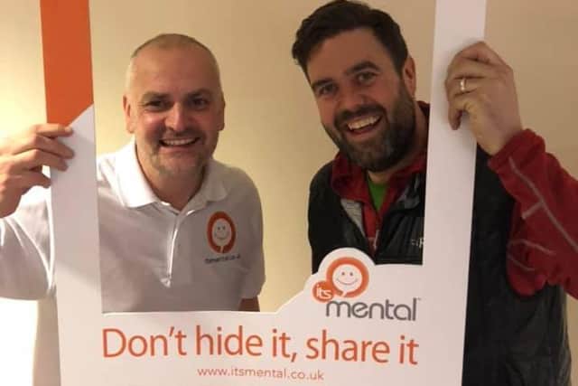 Stephen Robinson, founder of It's Mental (left)