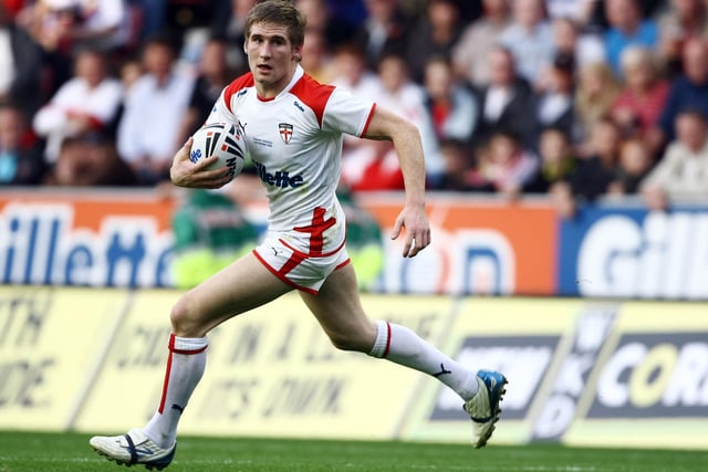 Sam Tomkins was in action for England back in 2009.
