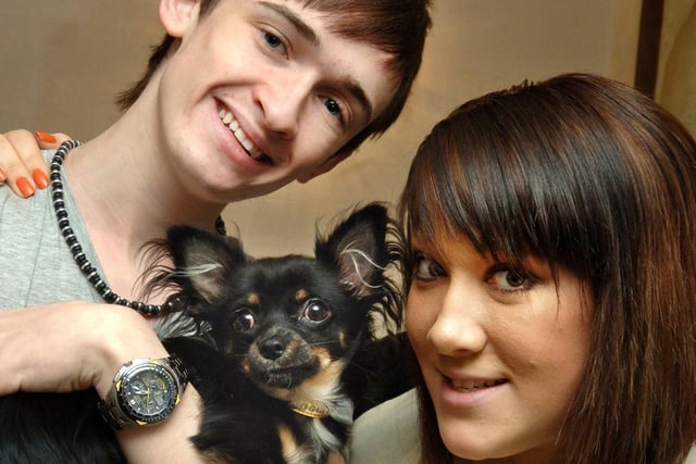 Luke Marsden, aged 21, from Camberwell Crescent, Whelley, who found fame on Channel Four's 'Big Brother' programme with fellow housemate and girlfriend, Rebecca Shiner, from Coventry and pet Chihuahua, Vegas, on Monday 19th of January 2009.