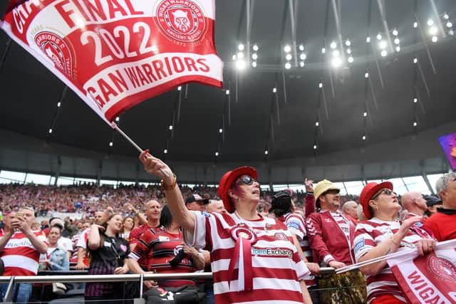 Warriors fans enjoyed  the Challenge Cup final in 2022