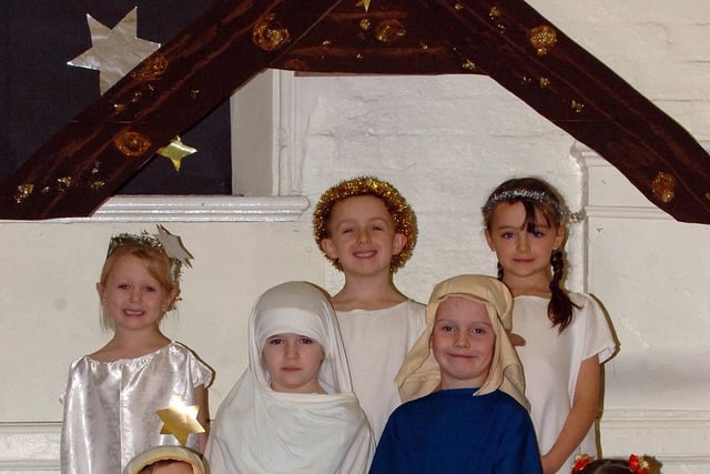 2006 -  St John's CP School, Fleet Street, Pemberton, preparing for their play, called 'A Christmas Nativity'.