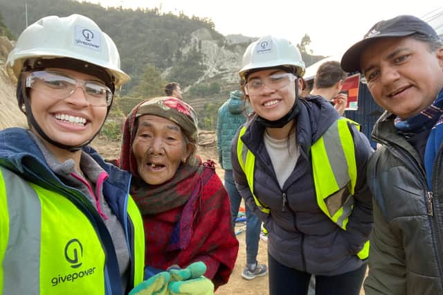 Khadijah Ismail (left) in Nepal