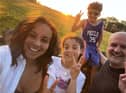 Stephen Robinson with his wife Joanna and their children