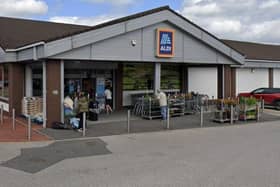 The current Aldi store on Scot Lane, Newtown. The budget retailer wants to move to a bigger site a few hundred yards away on Frith Street