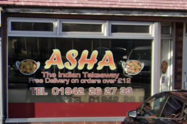 Asha Indian in Leigh has been awarded a zero