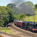 Jubilee Class 45690 Leander is one of the locos which could haul The Cumbrian Mountain Express