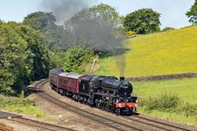 Jubilee Class 45690 Leander is one of the locos which could haul The Cumbrian Mountain Express
