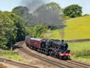 Jubilee Class 45690 Leander is one of the locos which could haul The Cumbrian Mountain Express