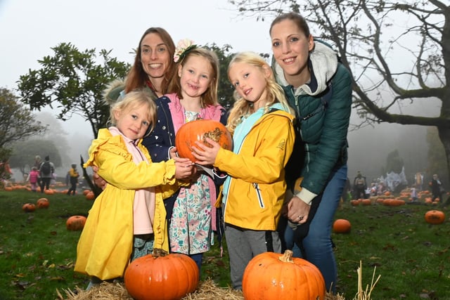 Family fun at the Halloween pumpkin event at Haigh Woodland Park.